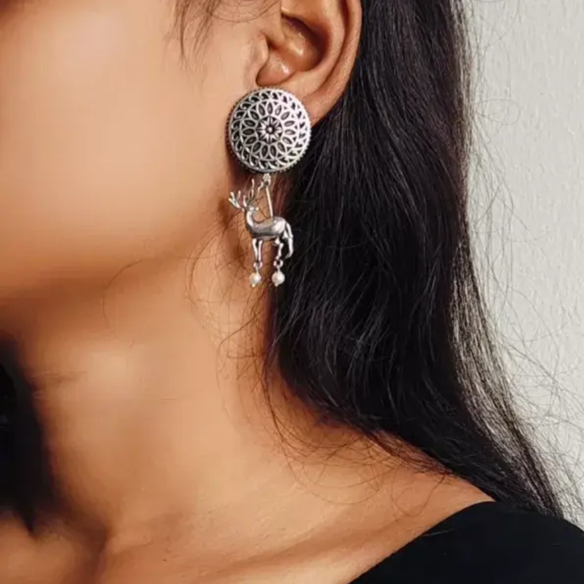 Fistena silver earrings for women
